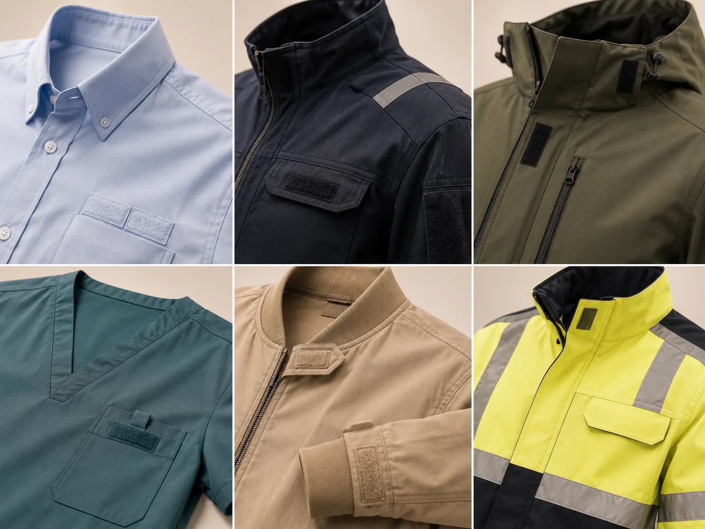 Hook and Loop Fasteners Used in Industrial Uniforms, Workwear and Protective Clothing