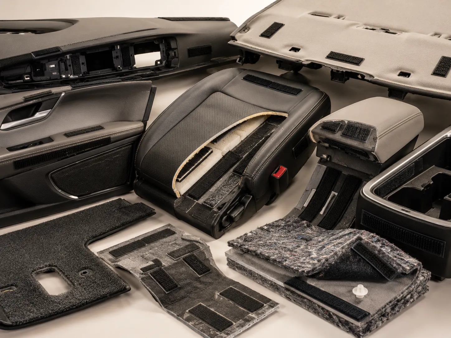 Hook and Loop Fastening System Used in Automotive Interior Trim, Panels and Upholstery