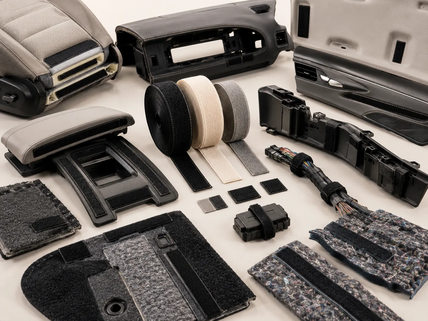 OEM Automotive Applications of Hook and Loop Fasteners for Interior Components and Cable Management