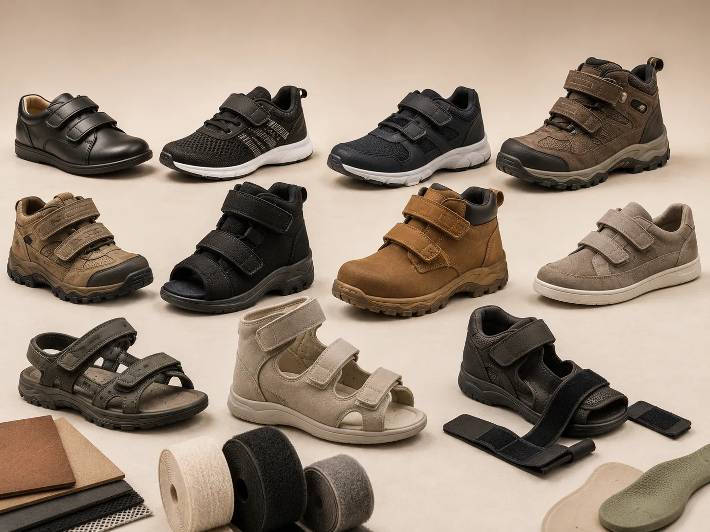 Hook and Loop Fasteners Used in Sports Shoes, Safety Footwear, Children's Shoes and Orthopedic Footwear