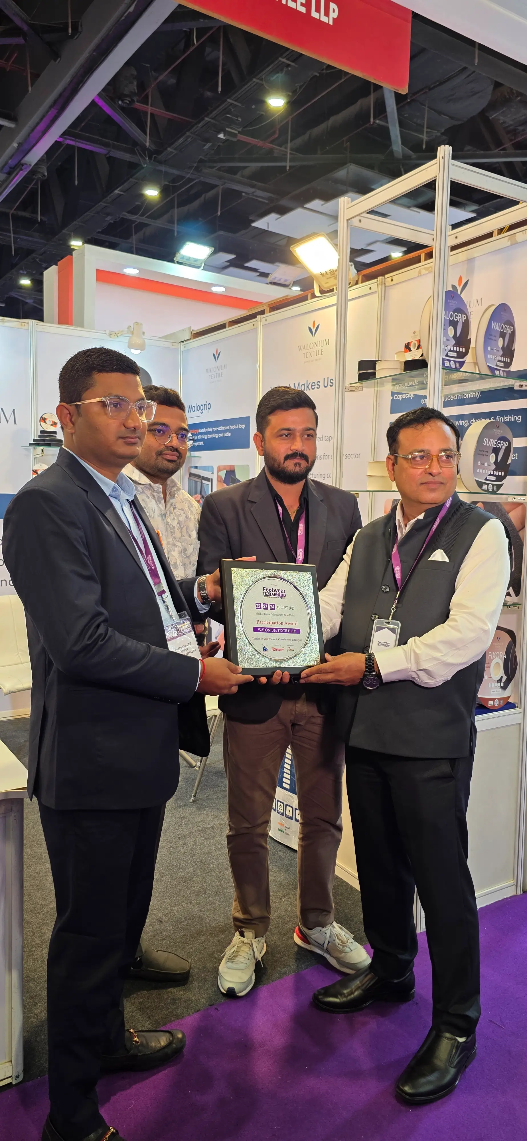 OEM buyer discussion at Footwear India Expo