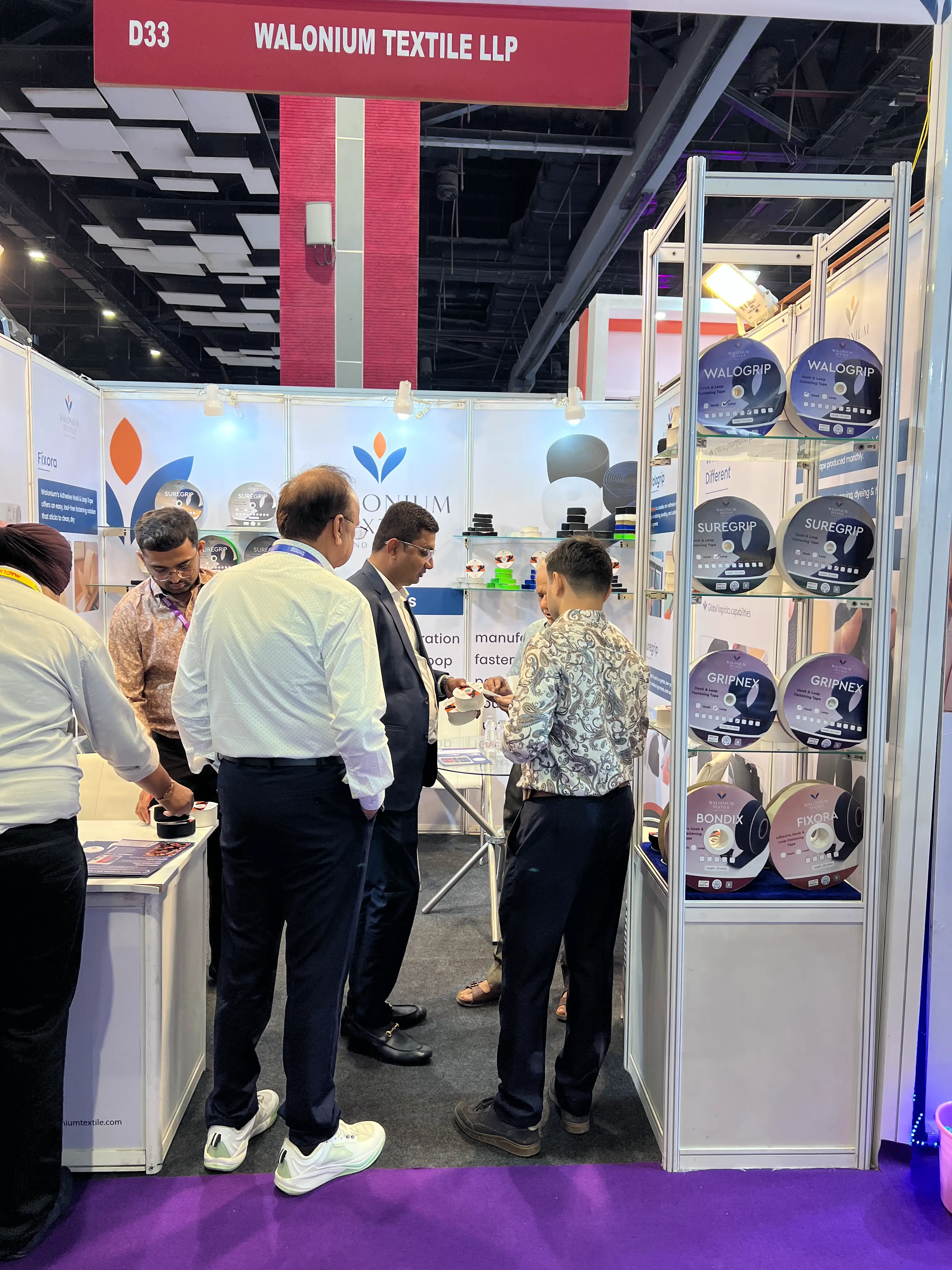 Walonium Textile business meeting during exhibition