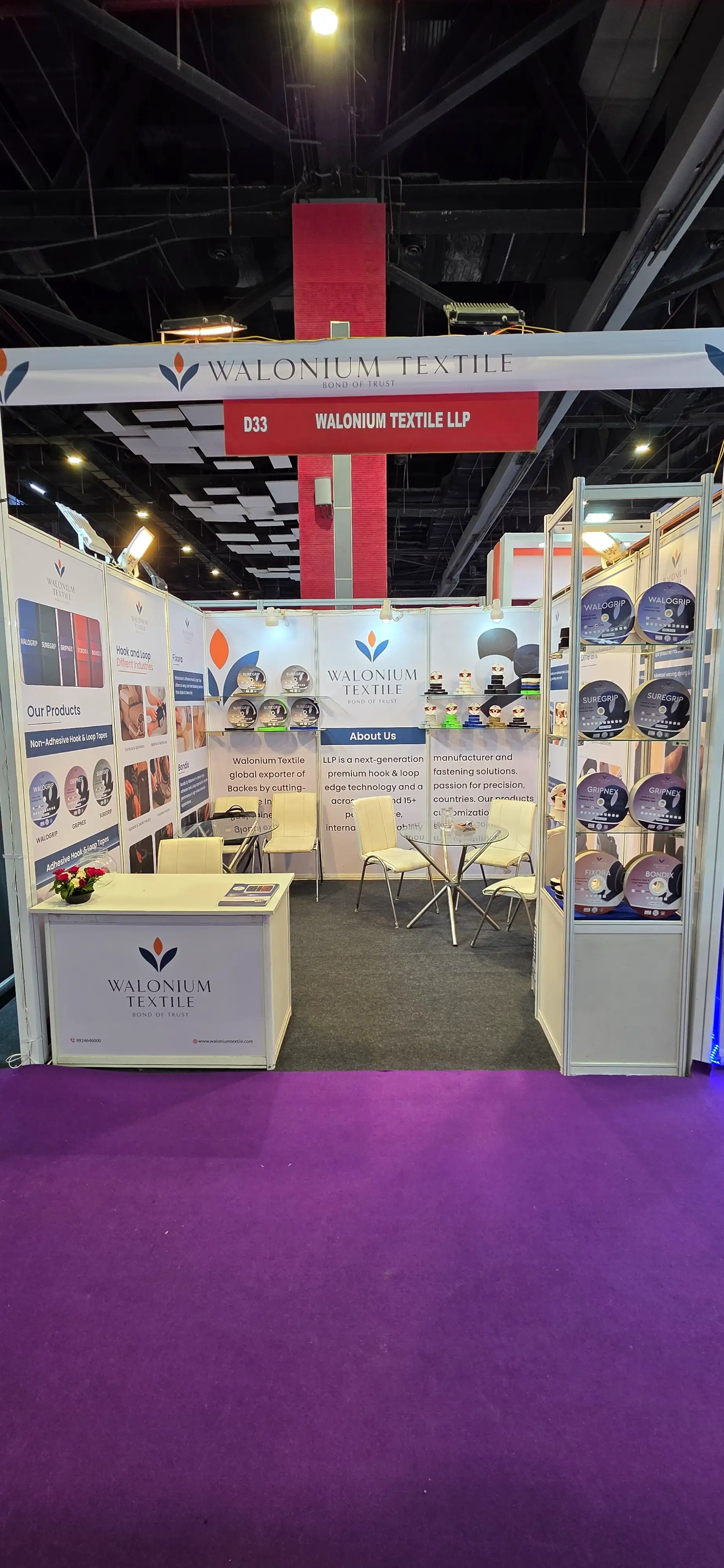 Industrial fastening solutions on display at Footwear India Expo