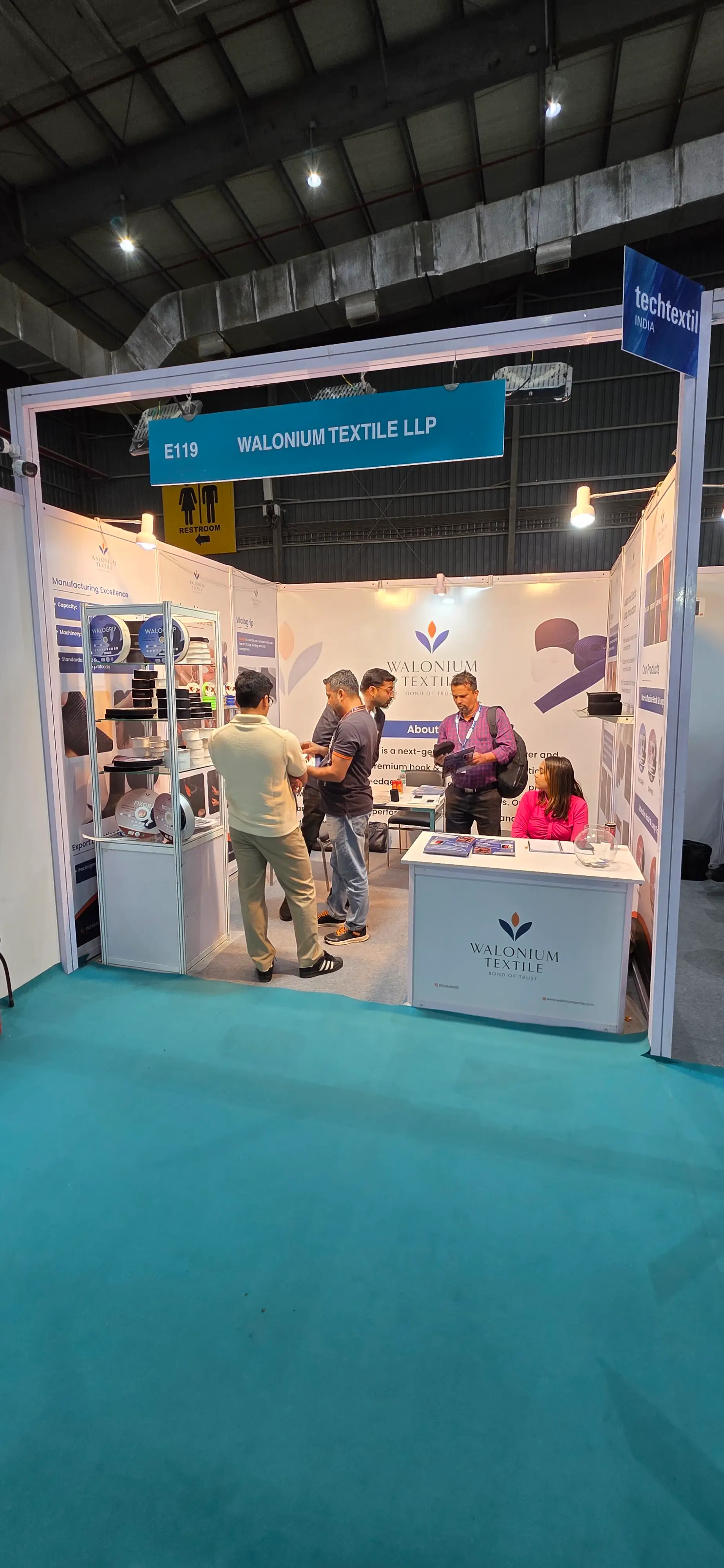 Walonium Textile product demonstration at Techtextil India