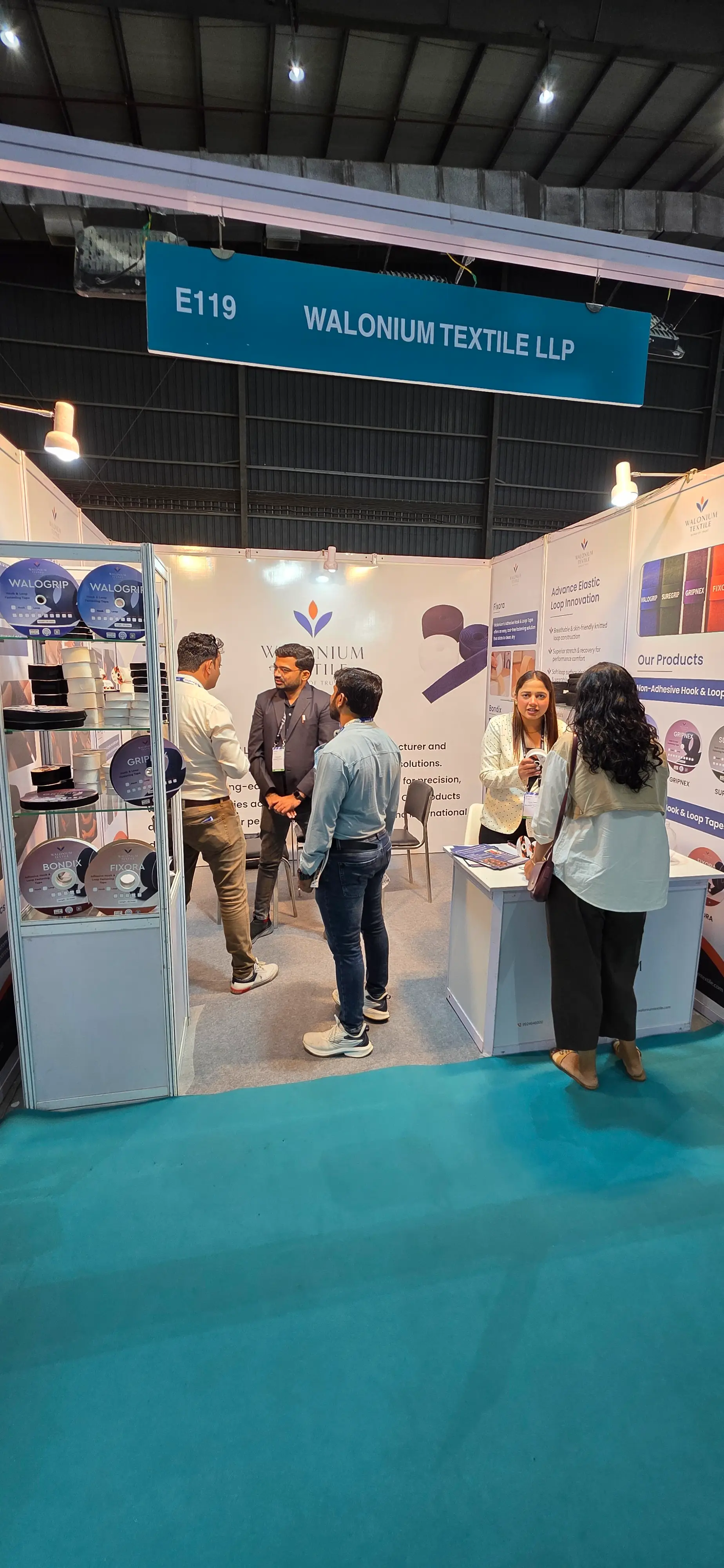 Walonium Textile team at Techtextil India 2025