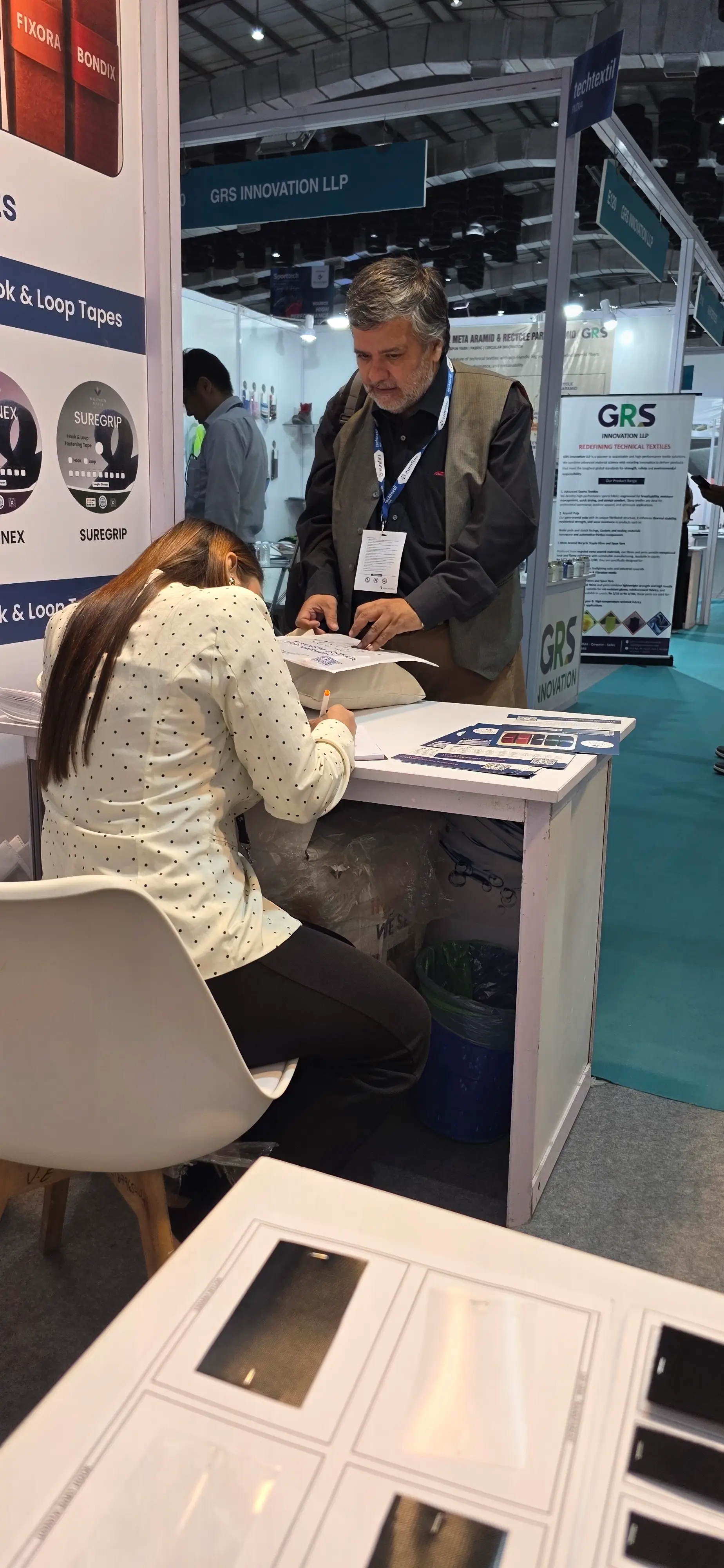Walonium Textile booth overview at Techtextil India 2025