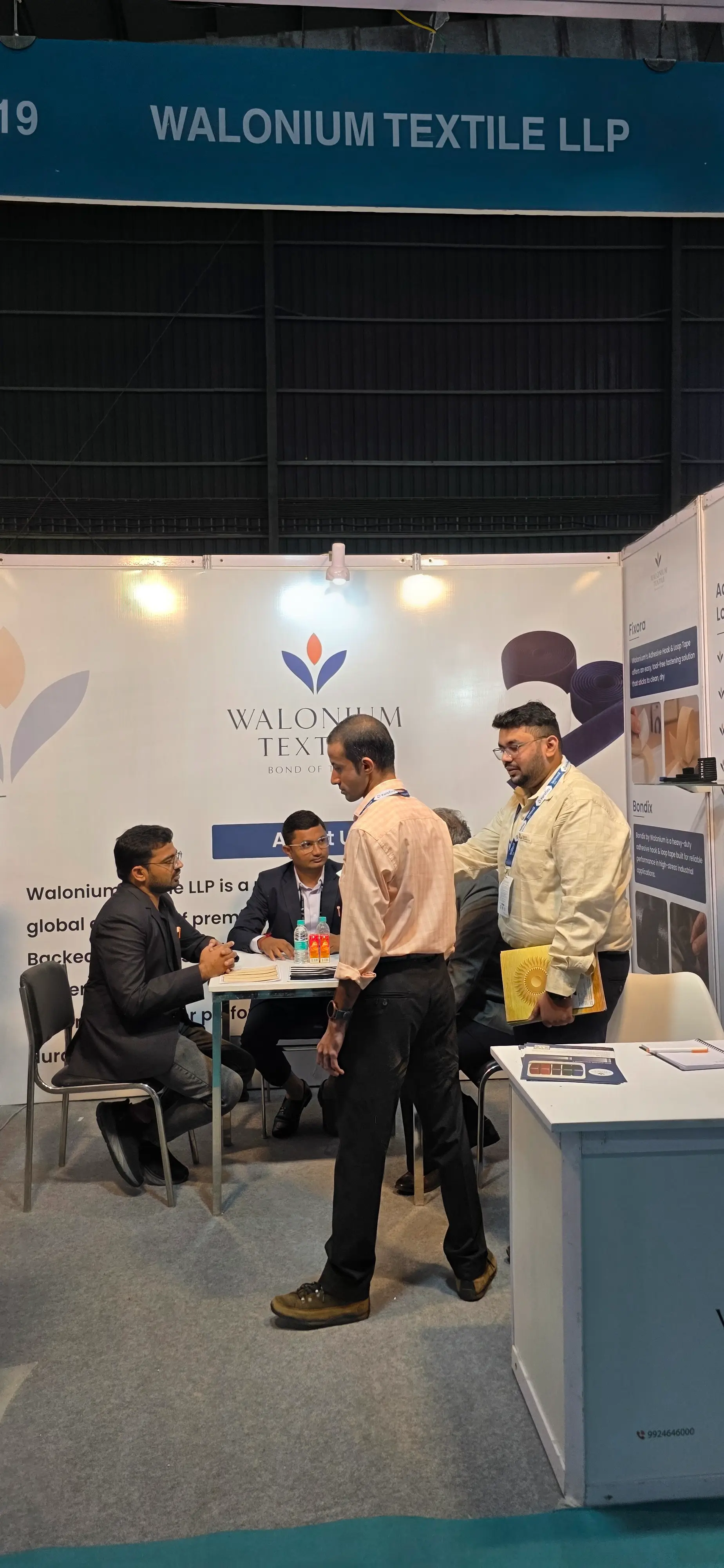 Live product sampling at Walonium Techtextil India booth