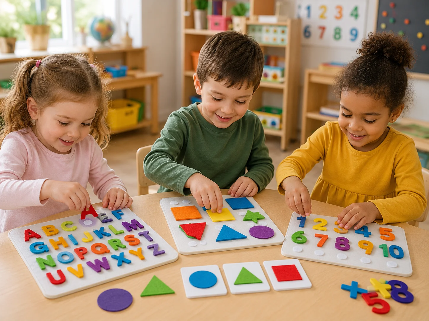 Toys and educational hook and loop fastening solutions for learning aids, DIY kits and craft projects