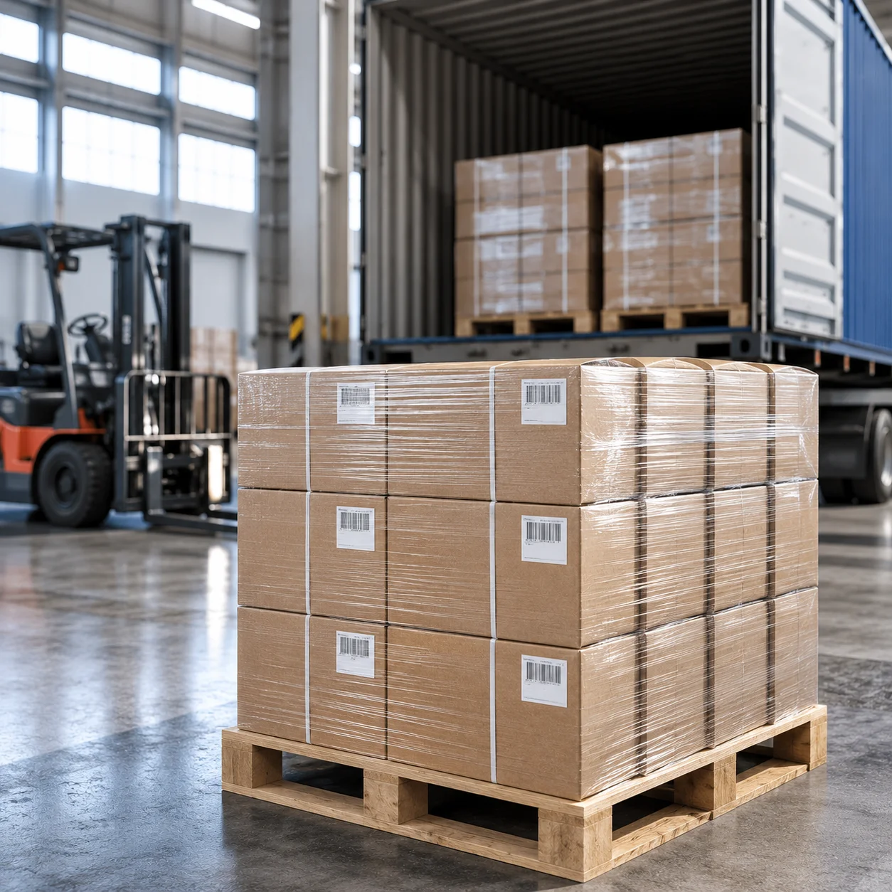 Export packaging and global dispatch of hook and loop fastening solutions