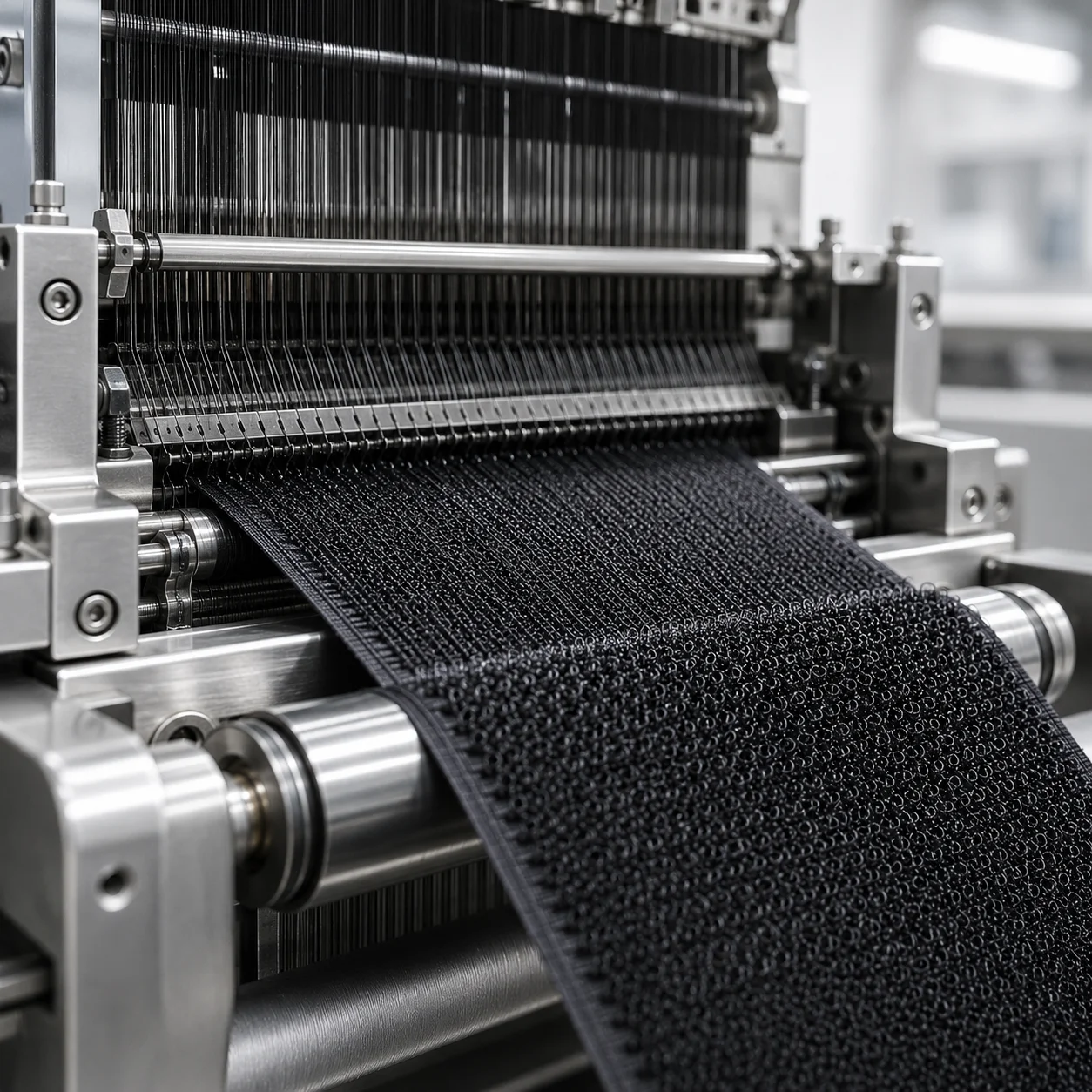 Precision weaving process for manufacturing premium hook and loop fasteners